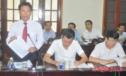 Lãnh đạo Tập đoàn xi măng The vissai báo cáo quá trình thực hiện dự án