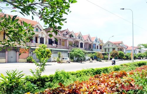 Khu dân cư mới trên đường Phạm Đình Toái (phường Hà Huy Tập, TP. Vinh).