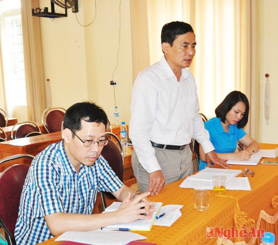 Phó trưởng ban KT-NS Trần Quốc Chung nêu lên một số vấn đề cần quan tâm