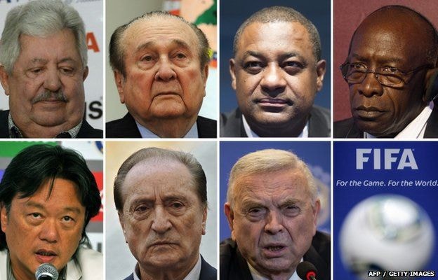 Các lãnh đạo trước đây và đương nhiệm của FIFA bị cáo buộc tham nhũng, gồm: Rafael Esquivel, Nicolas Leoz, Jeffrey Webb, Jack Warrer, Eduardo Li, Eugenio và Jose Maria Marin.