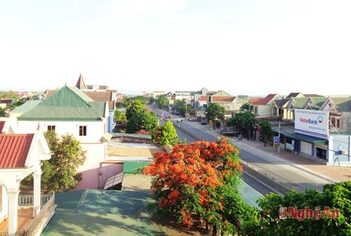 Một góc xã Diễn Hồng.