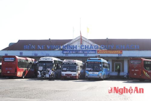 Bến xe Vinh khang trang, hiện đại.