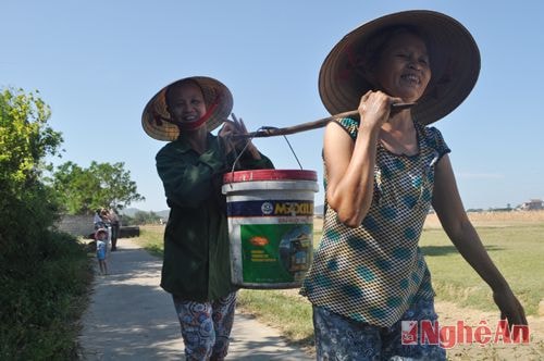 Đây là những hình ảnh quen thuộc của người dân xóm Hoa Đông Hơn 1 tháng nay