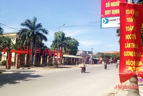 Một góc Thị trấn Yên Thành.