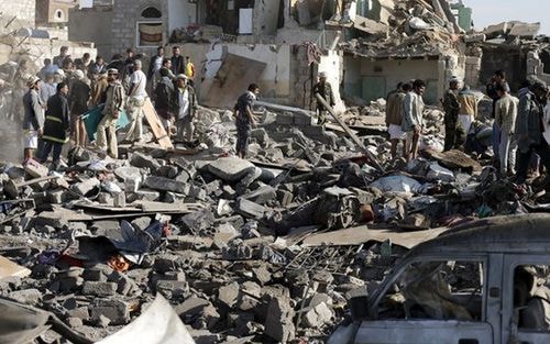 Tan hoang vì không kích của Yemen 