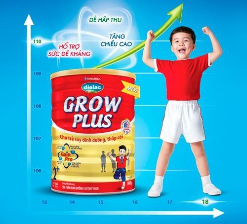 Dielac Grow Plus “đặc chế” cho trẻ suy dinh dưỡng, thấp còi bắt kịp đà tăng trưởng