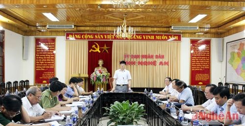 Đồng chí Lê Xuân Đại, Phó chủ tịch UBND tỉnh đề nghị Hội Hỗ trợ gia đình liệt sỹ và các sở, ban ngành liên quan phối hợp chặt chẽ để xây dựng chương trình thành công 