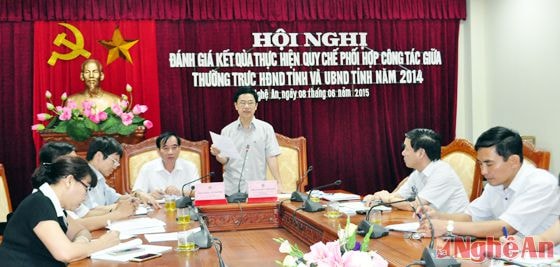 Phó Chủ tịch HĐND tỉnh Nguyễn Xuân Sơn nhấn mạnh một số nội dung phối hợp trọng tâm trong thời gian tới