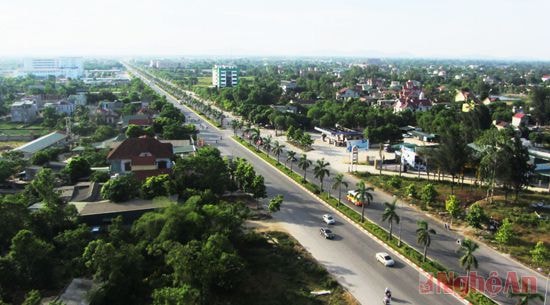 Quang cảnh xã Nghi Phú.Ảnh: Nhật Lân