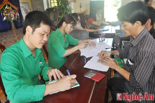  Cho vay vốn đối với hộ nghèo ở ngân hàng chính sách Nghi Lộc.