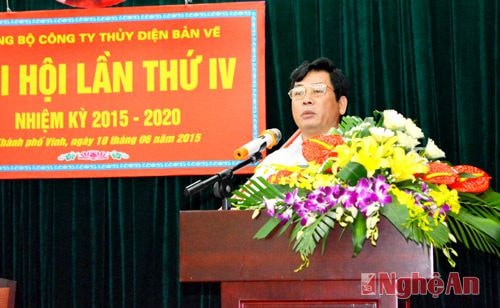 Đồng chí Trần Quốc Toản- Phó Bí thư Đảng ủy, Phó Giám đốc công ty khai mạc đại hội