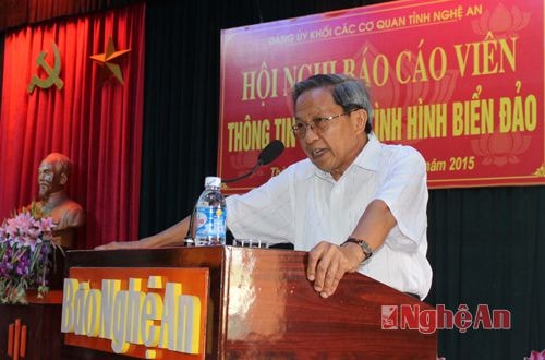 Thiếu tướng Lê Văn Cương thông tin tình hình thế giới và khu vực với những chuyển biển quan trọng