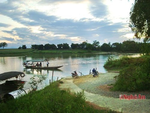 Bến đò Cung, làng Thuần Hậu (xã Trung Sơn, Đô Lương).