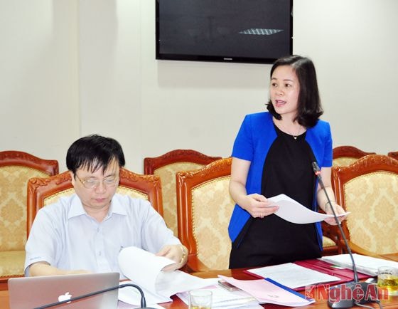 Chi cục trưởng Chi cục DS - KHHGĐ tỉnh giải trình một số vấn đề đoàn giám sát quan tâm