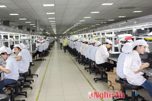 Nhà máy sản xuất linh kiện điện tử của Hàn Quốc tại Khu kinh tế Đông Nam hiện có hơn 2000 lao động đang làm việc. 