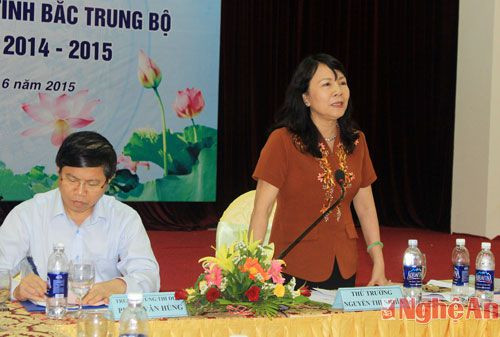 Thứ trưởng Bộ Giáo dục và Đào tạo Nguyễn Thị Nghĩa phát biểu kết luận tại hội nghị