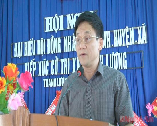 Đồng chí Trần Văn Mão giải trình một số thắc mắc của cử tri