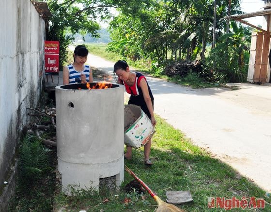 Người dân xã Thanh Liên có ý thức phân loại và xử lý rác tại nguồn