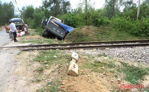 Hiện trường vụ tai nạn.