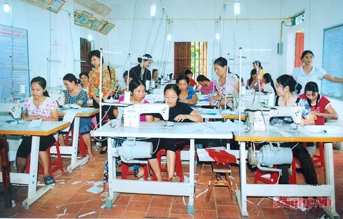 Xã Nam Thanh chú trọng công tác đào tạo nghề cho lao động.