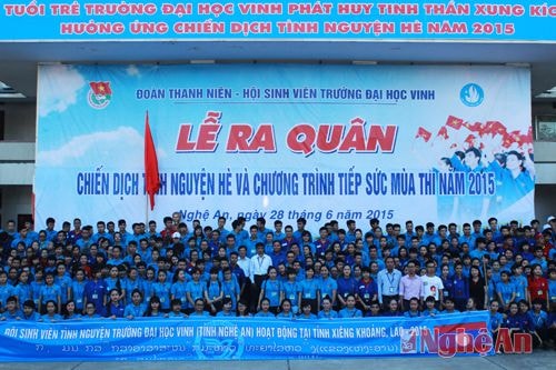 Với tinh thần xung kích đi bất cứ nơi đâu làm bất cứ việc gì SVTN Địa học Vinh sẽ đảm nhận những công trình tình nguyện có ý nghĩa trong chiến dịch hè tình nguyện năm nay