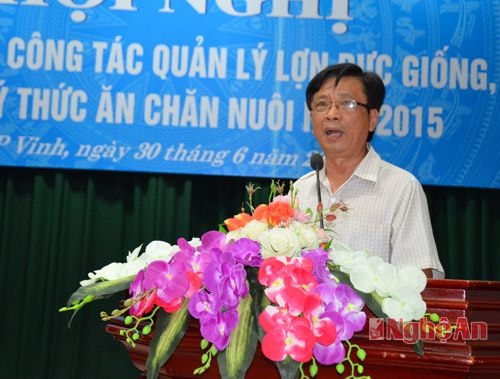 Phát biểu tại hội nghị, ông Lưu Công Hòa (trưởng phòng chăn nuôi- Sở NN&PTNT) nêu rõ: sau hội nghị cấp tỉnh, các huyện sẽ tổ chức hội nghị triển khai, phổ biến các nội dung cụ thể đến tận cấp cơ sở và người chăn nuôi 