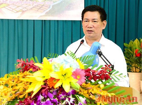 Đồng chí Hồ Đức Phớc - Bí thư Tỉnh uỷ kết luận các cấp và các ngành cần tăng tốc trong sáu tháng cuối năm thực hiện nhiệm vụ Kế hoạch năm 2015, hoàn thành các chỉ tiêu ở mức cao nhất
