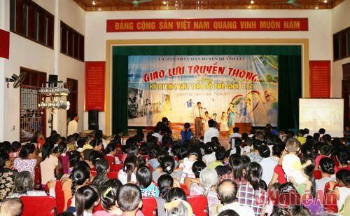 Chương trình giao lưu thu hút sự hưởng ứng của đông đảo nhân dân xã Quỳnh Yên và các xã lân cận