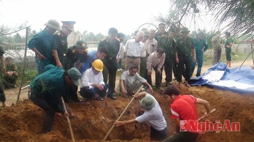 Đội quy tập hài cốt liệt sỹ, bộ chỉ huy quân sự tỉnh đang tìm kiếm hài cốt liệt sỹ Phan Đình Tăng.