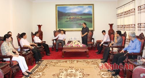 Đoàn công tác tỉnh Hải Dương thăm và làm việc với Ban Quản lý khu di tích Kim Liên
