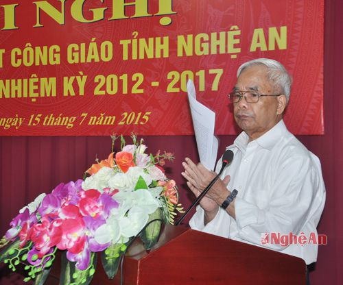  Linh mục Nguyễn Đăng Điền- Chủ tịch UBĐKCG tỉnh kêu gọi cộng đoàn giáo dân tiếp tục phát huy tinh thần 