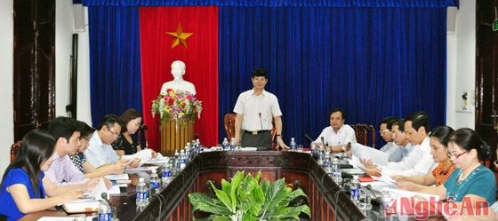 Đồng chí Lê Xuân Đại  kết luận tại hội nghị