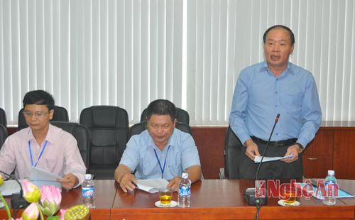 Ông Nguyễn Hồng Hải - Phó Cục trưởng Cục thuế báo cáo công tác cải cách hành chính