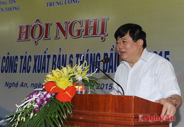 Đồng chí Nguyễn Thế Kỷ phát biểu kết luaanjj hội nghị