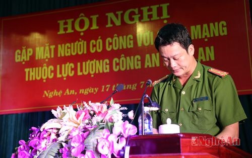 Thượng tá Nguyễn Đức Cường – Trưởng phòng Cảnh sát điều tra tội phạm về ma túy – AHLLVTND, thương binh chia sẻ những khó khăn trong quá trình công tác.