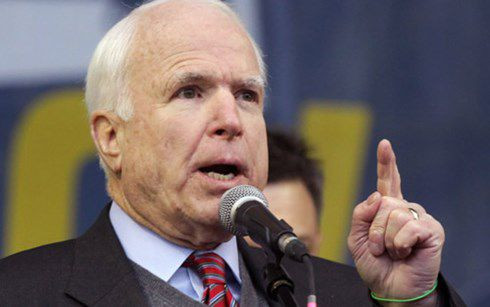 John McCain - một trong các nghị sĩ Mỹ quyết liệt nhất trong việc chống Trung Quốc bành trướng trên Biển Đông. Ảnh: nypost