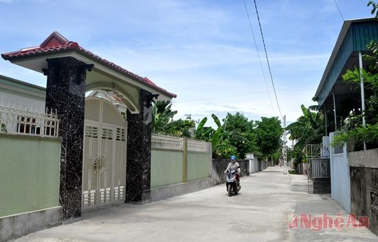 Được Nhà nước cấp xi măng, trong 6 tháng xã Diễn Đồng (Diễn Châu)  làm được 3,8 km đường bê tông.