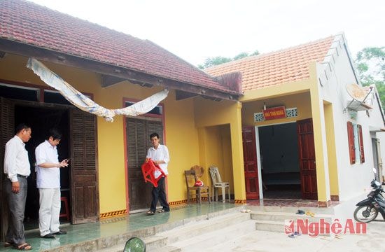 Ngôi nhà tình nghĩa của ông Nguyễn Viết Tiêu là thân nhân 2 liệt sỹ, ở xóm Tân Hồ, xã Tân Long, vừa khánh thành đầu tháng 7.