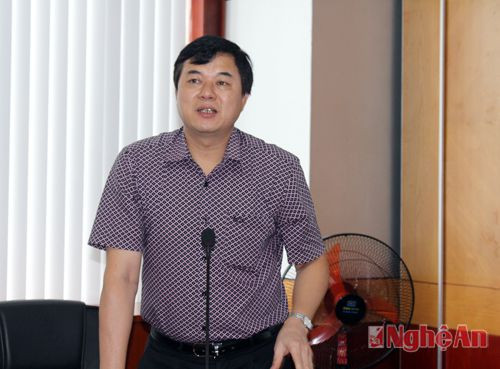 Ông Mai Thanh Dung - Phó Tổng Cục trưởng Tổng cục Môi trường phát biểu tại buổi tập huấn.