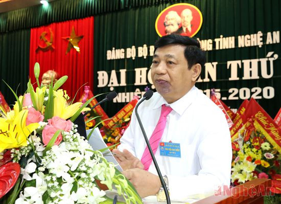 Đồng chí Nguyễn Xuân Đường phát biểu chỉ đạo đại hội