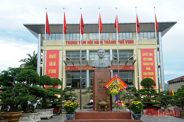 Trung tâm hội nghi TP Vinh nơi diễn ra Đại hội