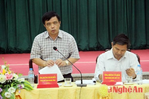 Đồng chí Huỳnh Thanh Điền khẳng định: Công nghiệp dược phẩm gắn liền với phát triển cây dược  liệu là định hướng lớn, tập trung đẩy mạnh của tỉnh Nghệ An trong thời gian tới.