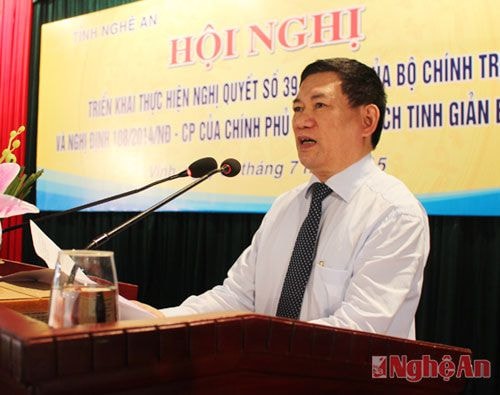 Đồng chí Hồ Đức Phớc phát biểu chỉ đạo Hội nghị nhấn mạnh