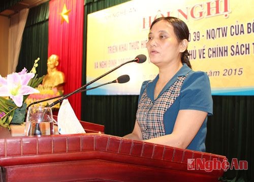 Đồng chí Cao Thị Hiền, Giám đốc Sở Nội vụ 