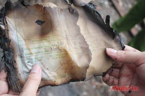 Số giấy tờ đã bị tiêu huỷ
