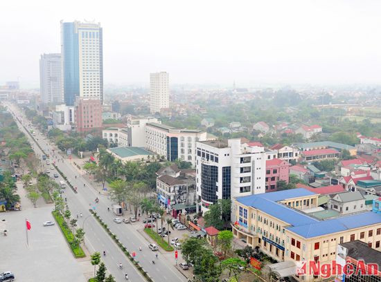 Đường phố Quang Trung - TP Vinh 