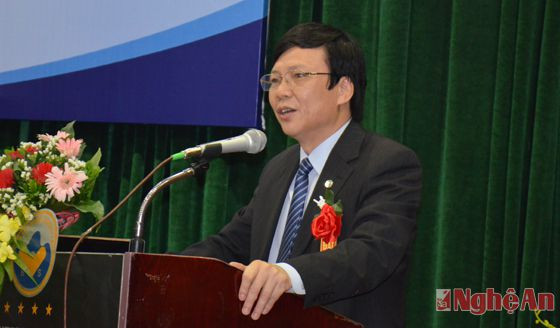 Đồng chí Hồ Quang Lợi thay mặt lãnh đạo Thành phố Hà Nội đánh giá cao sự ra đời của Hội doanh nhân tiêu biểu Hồng Lam thành phố Hà Nội.