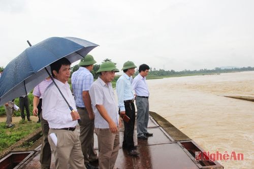 Tiếp đó, đoàn đã tổ chức chuyến đi khảo sát tại huyện Đô Lương. Tại đây đoàn công tác được ông Hosono, Trưởng ban Tư vấn giới thiệu về tiến độ thực hiện dự án.