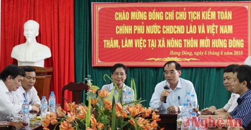 Đồng chí Hoàng Viết Đường – Phó Chủ tịch UBND tỉnh phát biểu tại cuộc họp