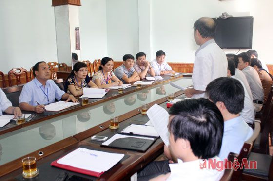 Đoàn kiểm tra thông báo kết luận với UBND huyện Yên Thành
